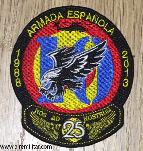 Escudo bordado Armada Española 10ª Escuadrilla 1988-2013 25 aniv